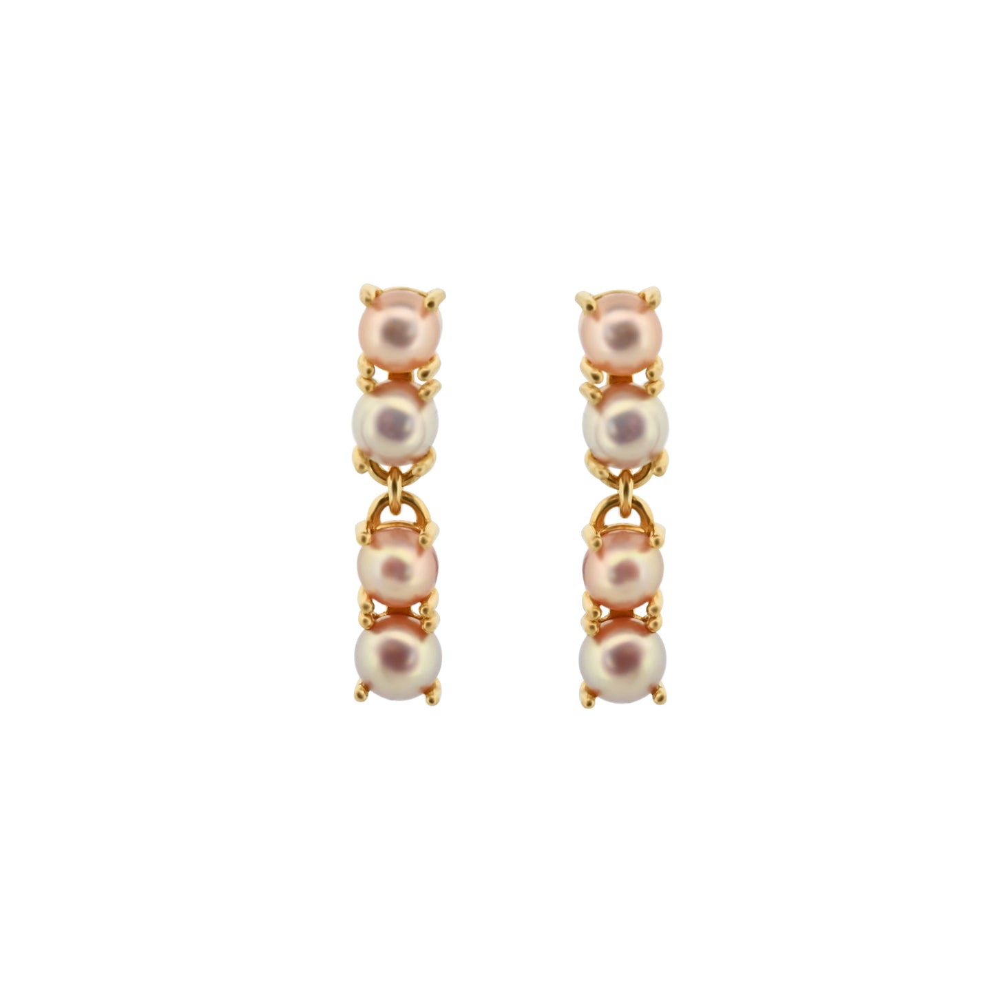 14k Natural Pearl Reflection Earrings