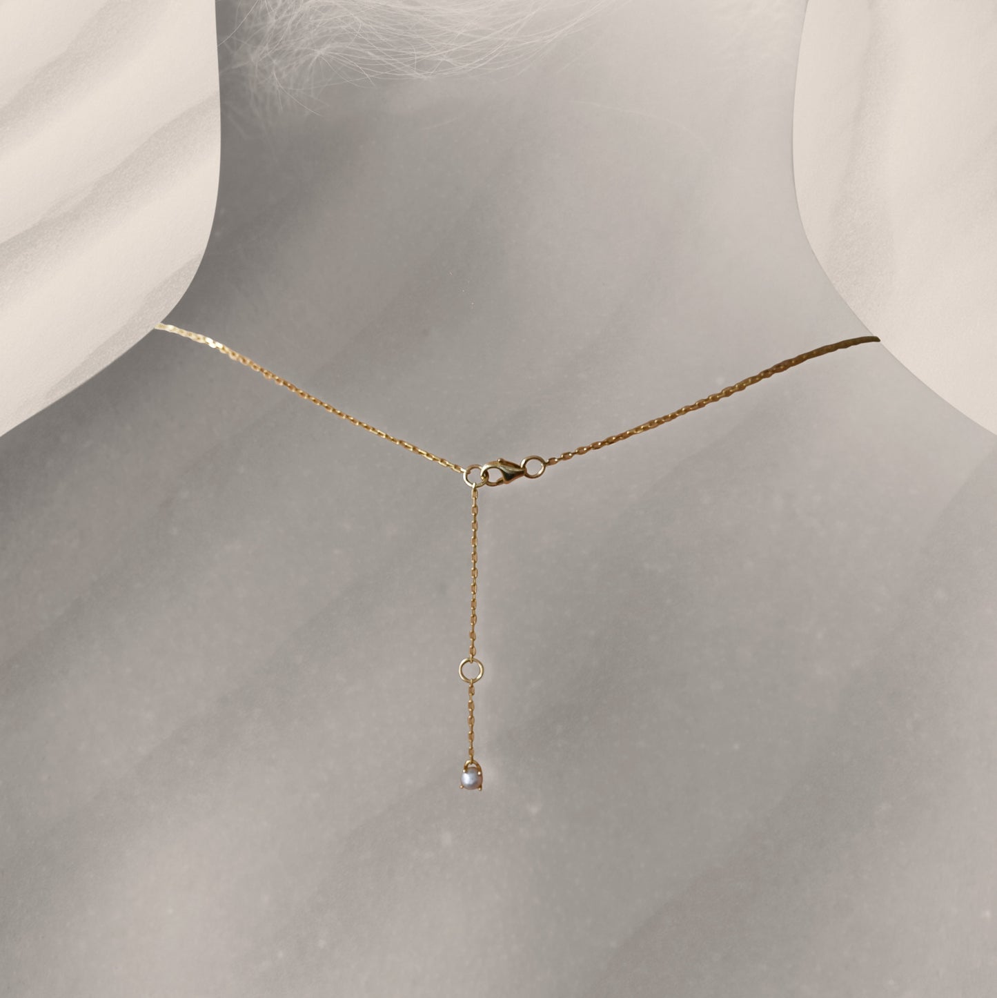 14k Black Spinel Memento Necklace