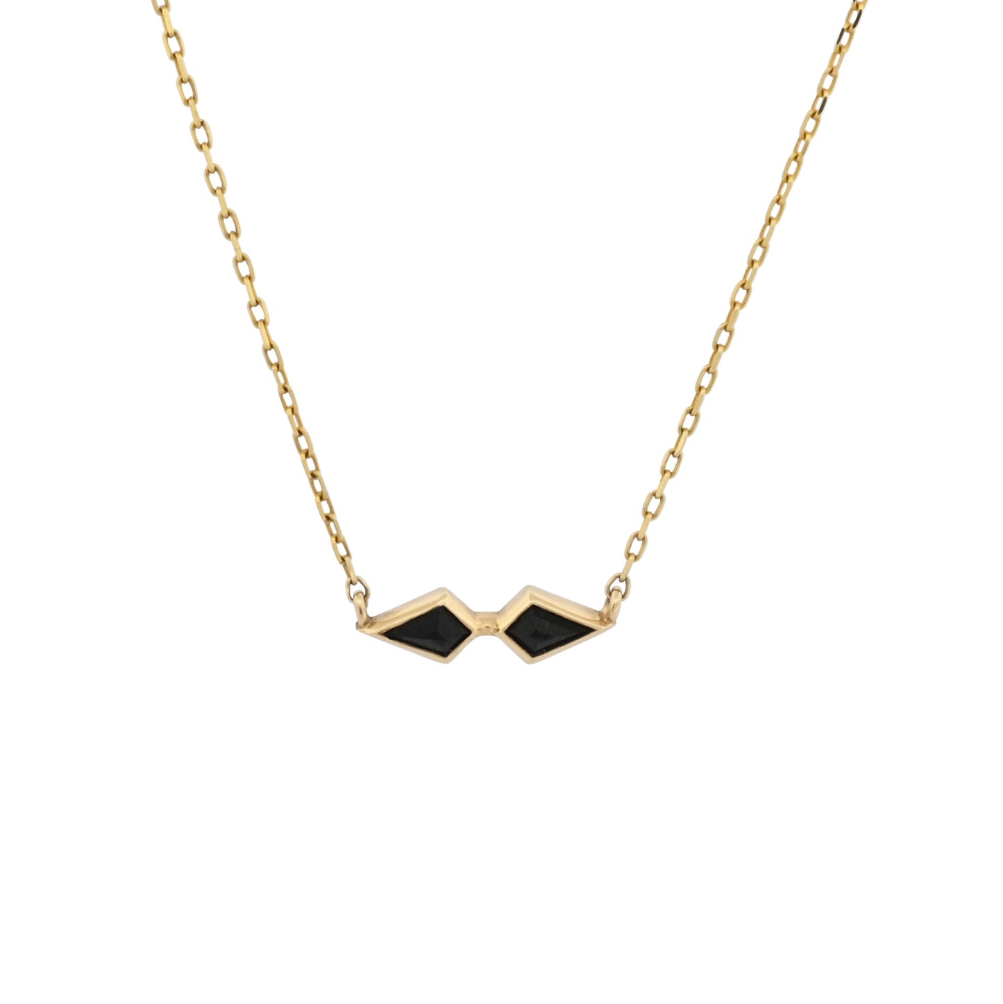 14k Black Spinel Memento Necklace