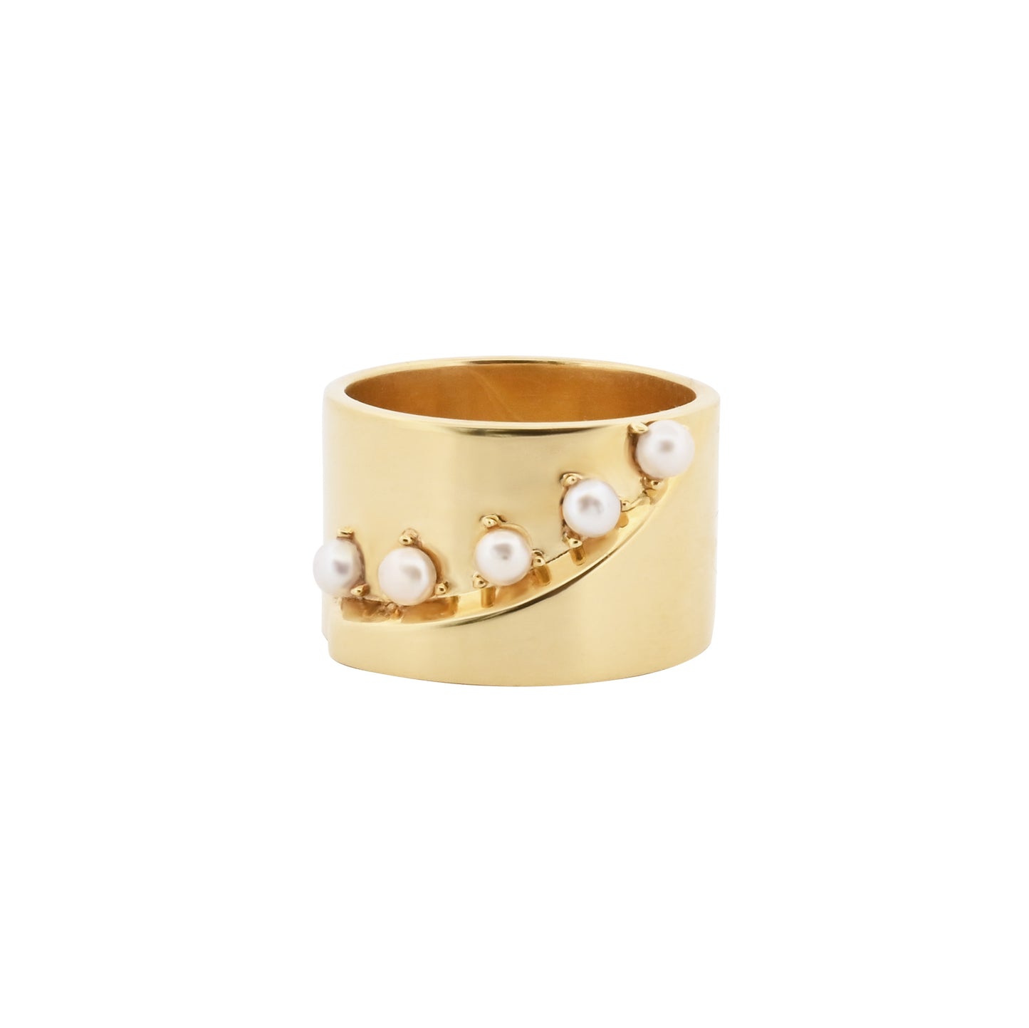14k Pearls Cadence Ring