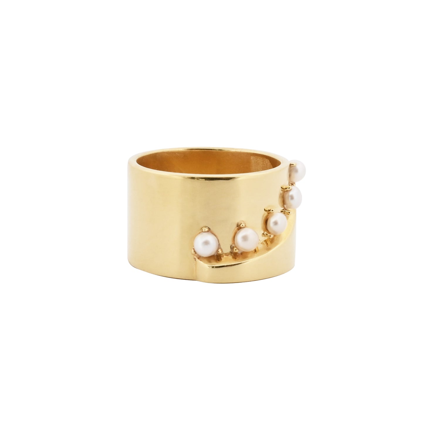14k Pearls Cadence Ring