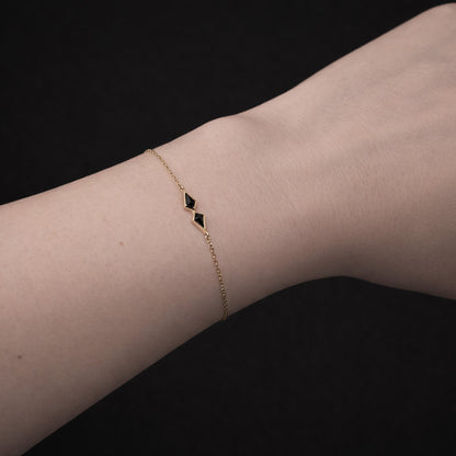 Memento Bracelet with Black Spinel