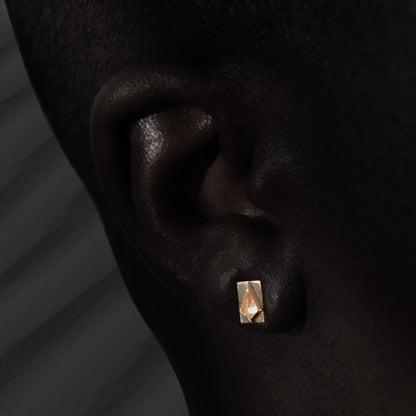 Shield Stud with Sunstone