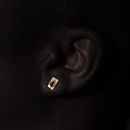 Shield Stud with Black Spinel