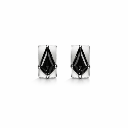 Shield Studs No.2 with Black Spinel