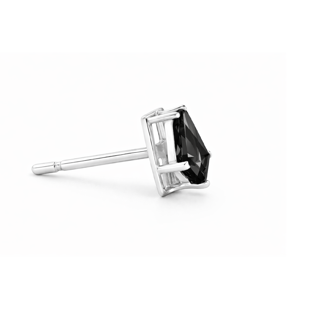 Shield Studs No.2 with Black Spinel