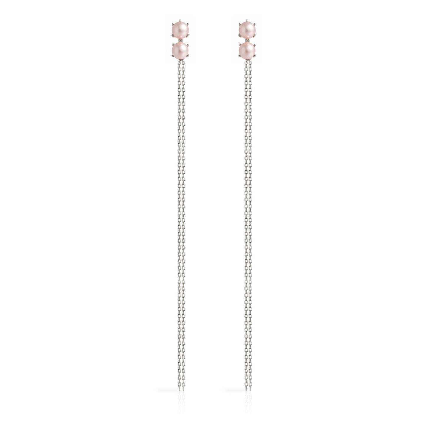 Sora Earrings with Blush Pink Pearls