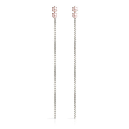 Sora Earrings with Blush Pink Pearls