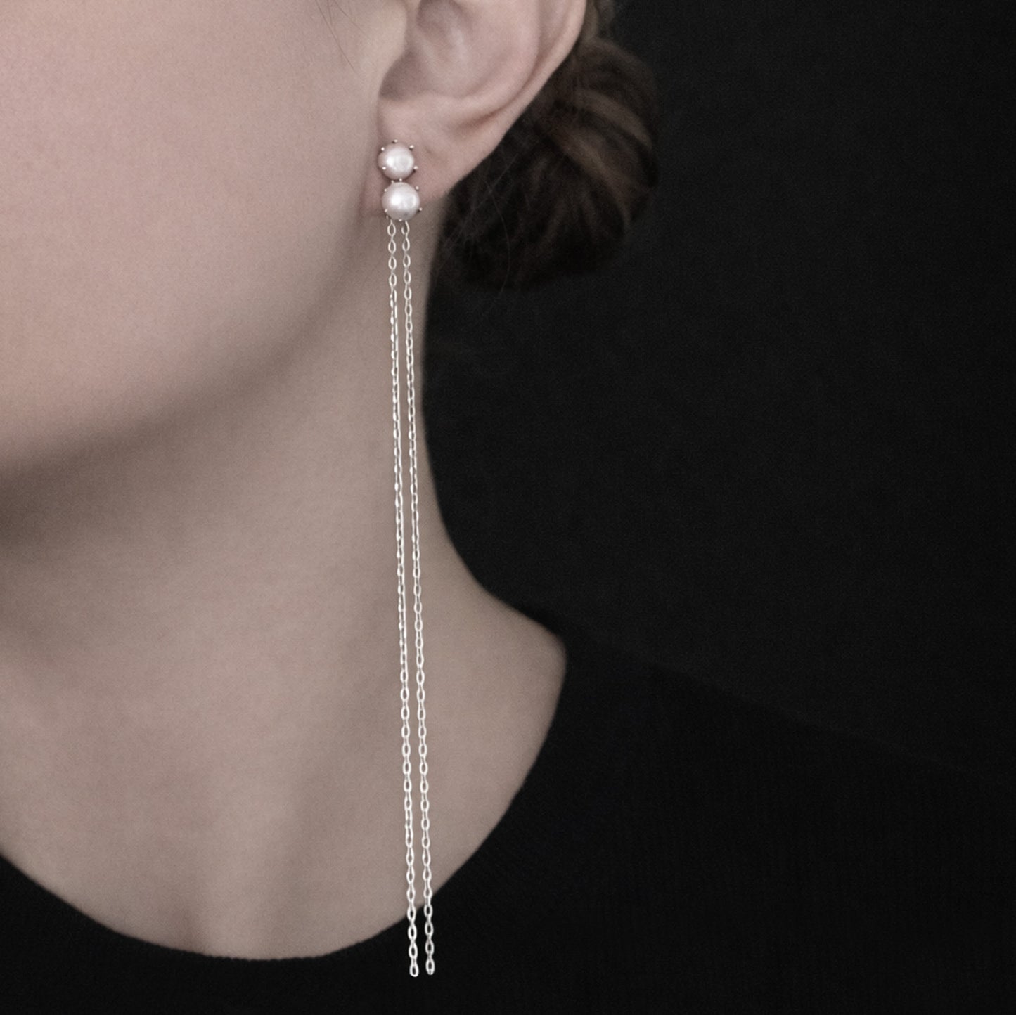Sora Earrings with Blush Pink Pearls