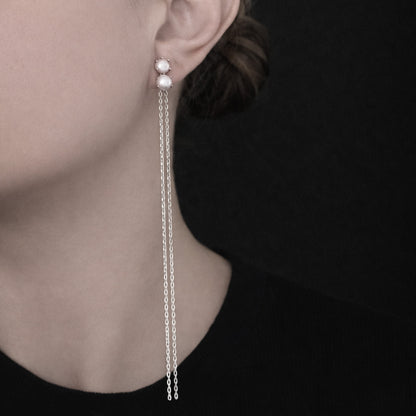 Sora Earrings with Blush Pink Pearls