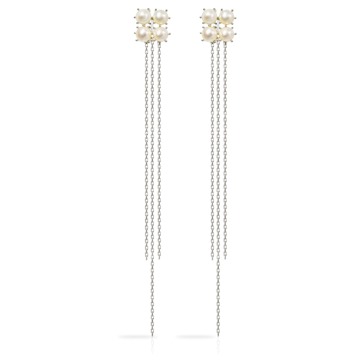 Canon Earrings with White Pearls