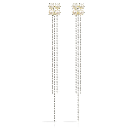 Canon Earrings with White Pearls