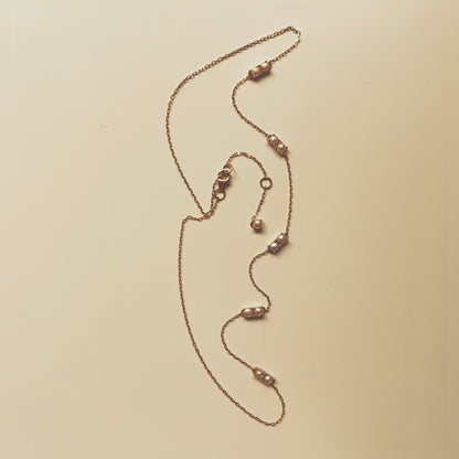 Still Necklace with Pearls