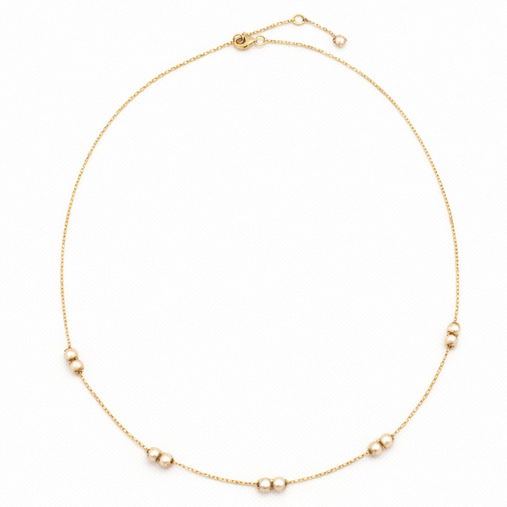 Still Necklace with Pearls