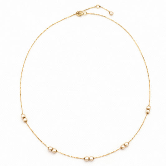 Still Necklace with Pearls