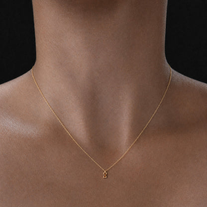 Small Baguette Pendant Necklace with Andalusite