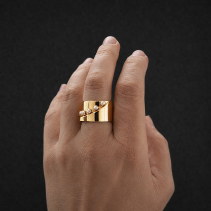 Cadence Ring with Pearls