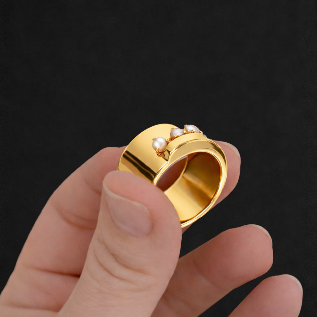 Cadence Ring with Pearls